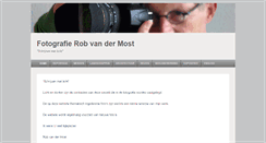 Desktop Screenshot of fotografie-robvandermost.nl